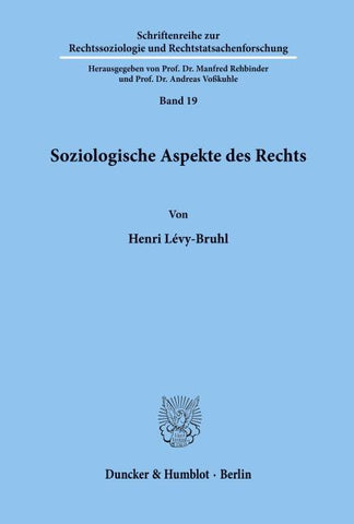 Soziologische Aspekte des Rechts.