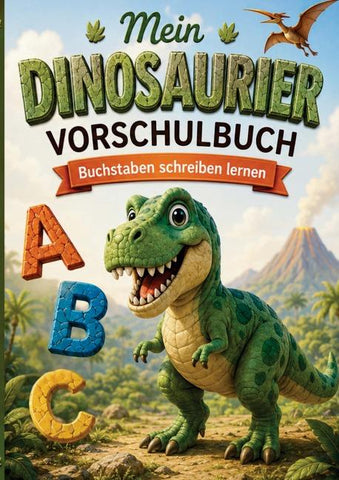 Mein Dinosaurier Vorschulbuch - Buchstaben schreiben lernen
