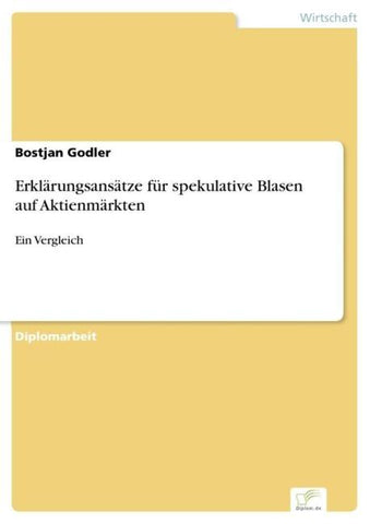 Erklärungsansätze für spekulative Blasen auf Aktienmärkten