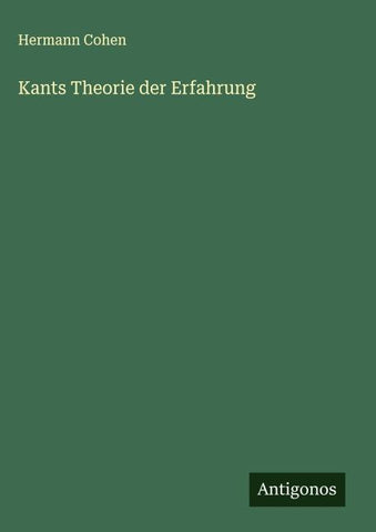 Kants Theorie der Erfahrung
