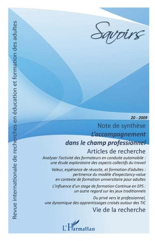 L'accompagnement dans le champ professionnel