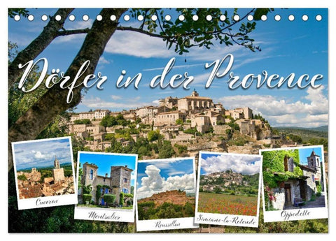 Dörfer in der Provence (Tischkalender 2026 DIN A5 quer), CALVENDO Monatskalender
