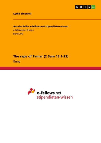 The rape of Tamar (2 Sam 13:1-22)