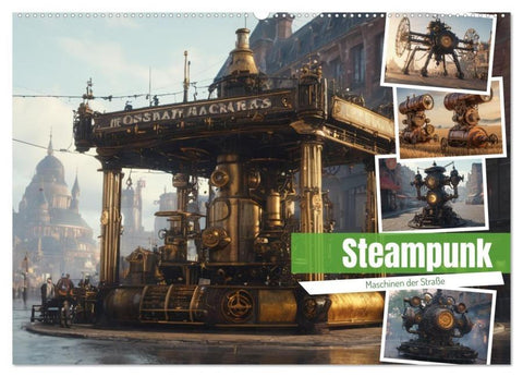Steampunk Maschinen der Straße (Wandkalender 2026 DIN A2 quer), CALVENDO Monatskalender