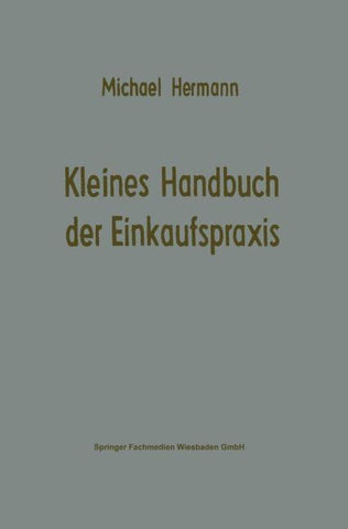 Kleines Handbuch der Einkaufspraxis