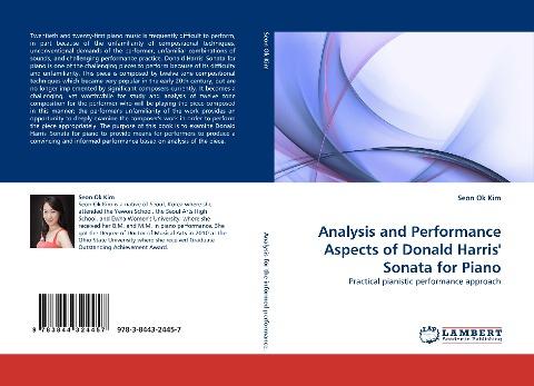 Analysis and Performance Aspects of Donald Harris'' Sonata for Piano