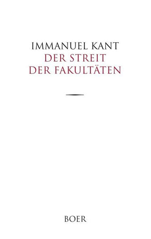 Der Streit der Fakultäten