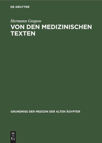 Von den medizinischen Texten