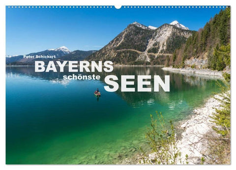 Bayerns schönste Seen (Wandkalender 2026 DIN A2 quer), CALVENDO Monatskalender