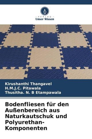 Bodenfliesen für den Außenbereich aus Naturkautschuk und Polyurethan-Komponenten