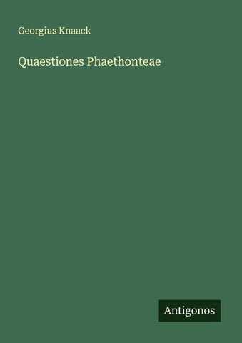 Quaestiones Phaethonteae