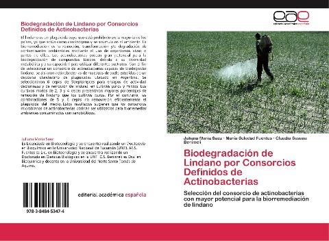 Biodegradación de Lindano por Consorcios Definidos de Actinobacterias