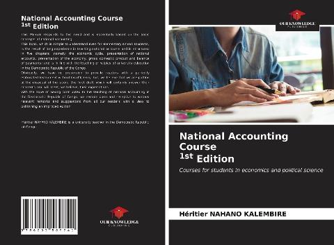 National Accounting Course 1st Edition