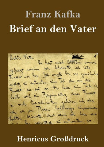 Brief an den Vater (Großdruck)