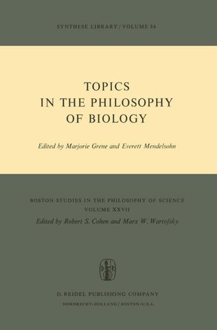 Topics in the Philosophy of Biology