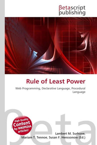 Rule of Least Power