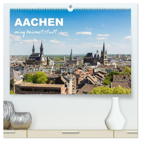 Aachen - ming Heämetstadt (hochwertiger Premium Wandkalender 2026 DIN A2 quer), Kunstdruck in Hochglanz