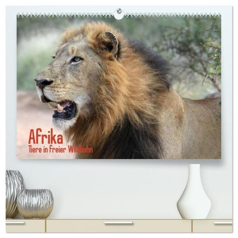 Afrika. Tiere in freier Wildbahn (hochwertiger Premium Wandkalender 2026 DIN A2 quer), Kunstdruck in Hochglanz
