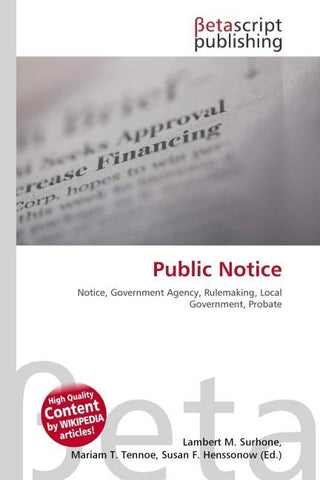 Public Notice