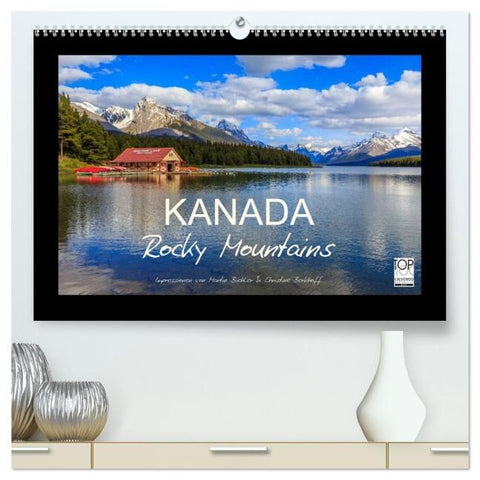 KANADA - Rocky Mountains (hochwertiger Premium Wandkalender 2026 DIN A2 quer), Kunstdruck in Hochglanz