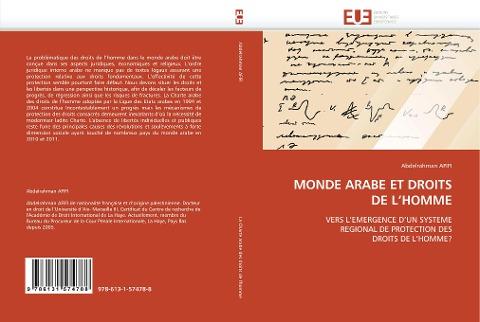 MONDE ARABE ET DROITS DE L'HOMME