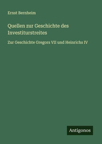 Quellen zur Geschichte des Investiturstreites
