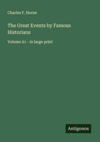 The Great Events by Famous Historians