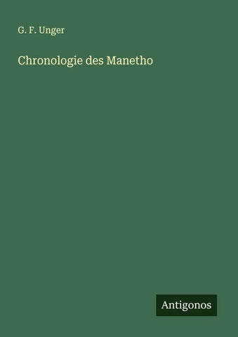 Chronologie des Manetho
