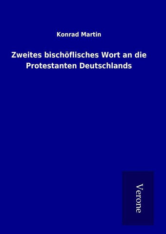 Zweites bischöflisches Wort an die Protestanten Deutschlands