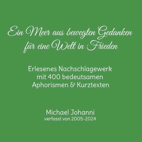 Ein Meer aus bewegten Gedanken für eine Welt in Frieden