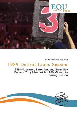 1989 Detroit Lions Season