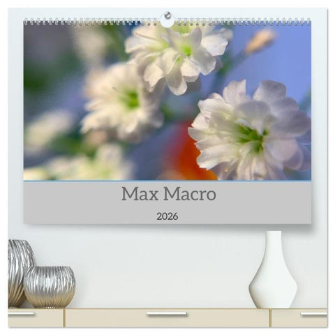 Max Macro (hochwertiger Premium Wandkalender 2026 DIN A2 quer), Kunstdruck in Hochglanz