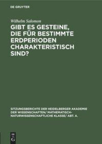 Gibt es Gesteine, die für bestimmte Erdperioden charakteristisch sind?