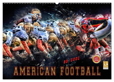 American Football - so cool (Wandkalender 2026 DIN A2 quer), CALVENDO Monatskalender