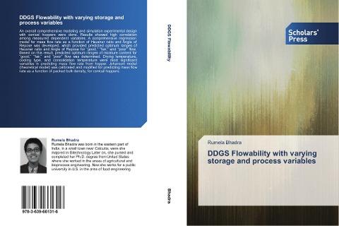 DDGS Flowability with varying storage and process variables
