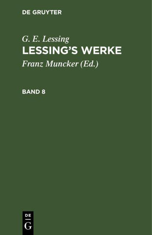 Lessings Werke, Band 8