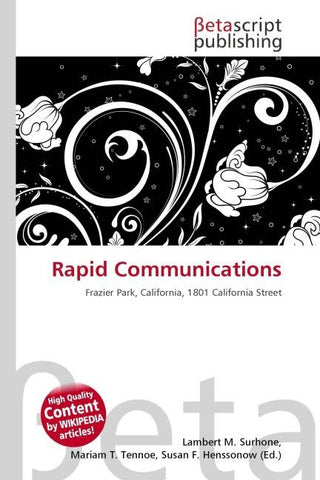 Rapid Communications