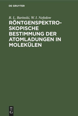 Röntgenspektroskopische Bestimmung der Atomladungen in Molekülen