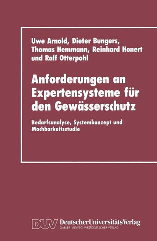 Anforderungen an Expertensysteme für den Gewässerschutz