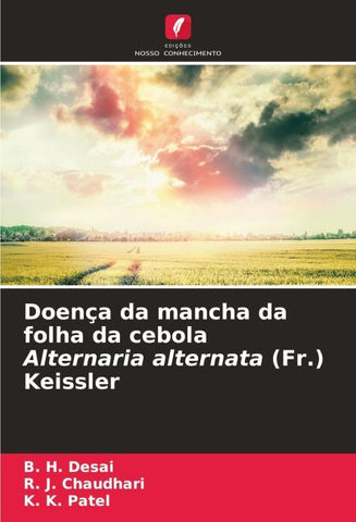 Doença da mancha da folha da cebola Alternaria alternata (Fr.) Keissler