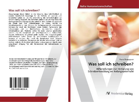 Was soll ich schreiben?