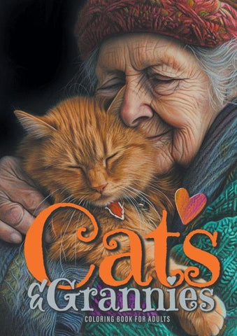 Katzen und Grossmütter Malbuch für Erwachsene