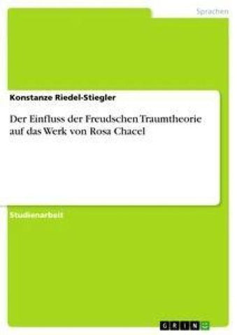 Der Einfluss der Freudschen Traumtheorie auf das Werk von Rosa Chacel