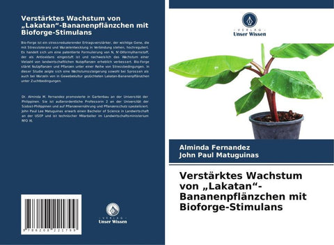 Verstärktes Wachstum von "Lakatan"-Bananenpflänzchen mit Bioforge-Stimulans