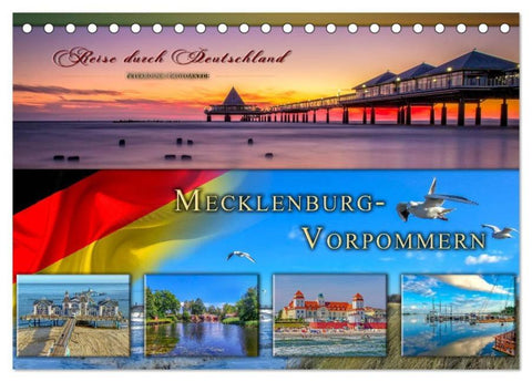 Reise durch Deutschland - Mecklenburg-Vorpommern (Tischkalender 2026 DIN A5 quer), CALVENDO Monatskalender