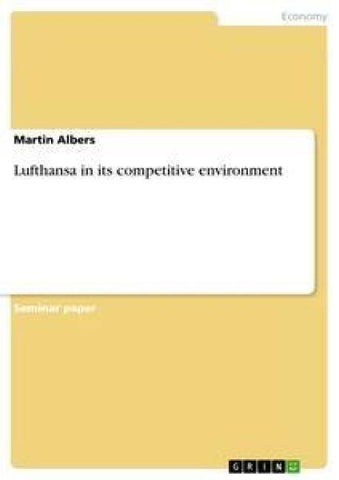 Lufthansa in its competitive environment