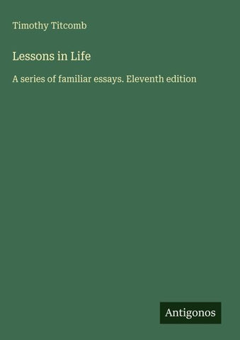 Lessons in Life