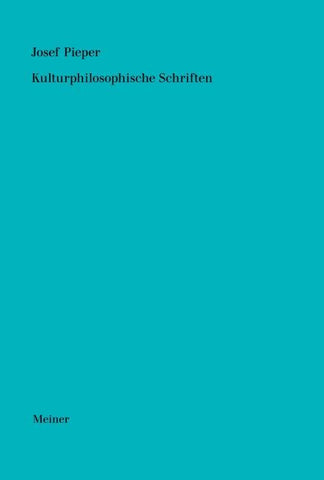 Kulturphilosophische Schriften