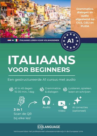 Italiaans voor beginners - een gestructureerde A1 cursus met audio