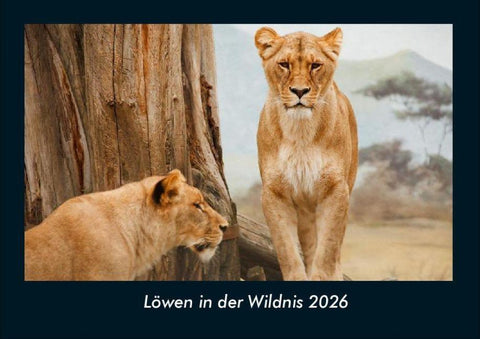 Löwen in der Wildnis 2026 Fotokalender DIN A4